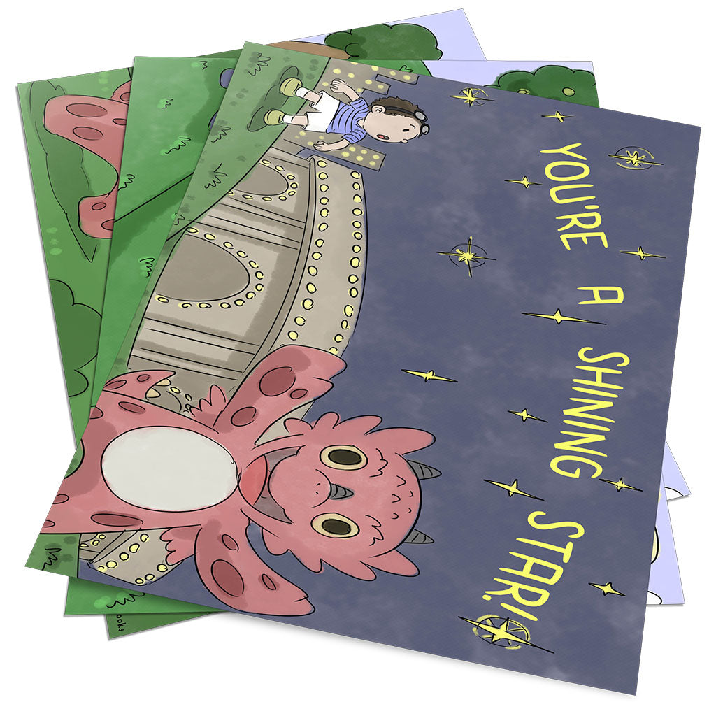 1'' Affirmation Stickers - Diggory Doo and Drew - My Dragon Books